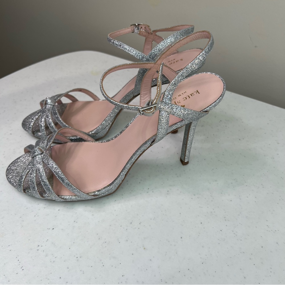 Kate Spade Florence Strappy Glitter Heeled Sandal - Picture 10 of 10